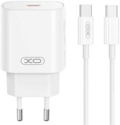 XO CE25 PD 25W gyorstöltő (Fehér) - USB-C csatlakozó, Type-C kábellel