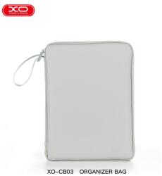 XO CB03 táska 12, 9" képernyőátlóval rendelkező táblagéphez, belső zsebbel a különféle kiegészítők tárolására (Szürke)