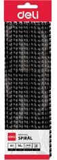 Deli 16mm 10db-os fekete műanyag spirál (DEL03838/10) - officedepot