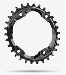 Absolute Black MTB OVAL XTR első lánckerék 32T, 4x96 mm (aszimmetrikus), 1x9-12s, narrow-wide, alumínium, fekete