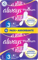 Always Platinum Day & Night Szárnyas Egészségügyi Betét, 12 db - ecofamily