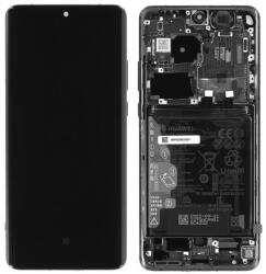 Huawei 02354SNT Gyári Huawei P50 Pro OLED kijelző érintővel, fekete kerettel előlap, akkumlátorral (02354SNT)