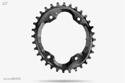 absoluteBLACK Lánckerék MTB OVAL XTR M9000 asszimetrikus N/W fekete 32T (integrated threads)
