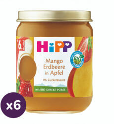 Hipp BIO Prémium Alma mangóval és eperrel 6 ó+ (6x160 g) (DA41010)