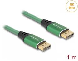Delock Cablu Displayport 16K60Hz/8K120Hz/4K240Hz T-T 1m brodat Verde, Delock 80629 (80629)