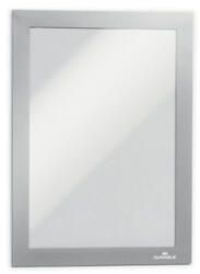 Durable Infókeret A5, öntapadó 2 db/csomag, Duraframe ezüst (487123) - haztartasibolt