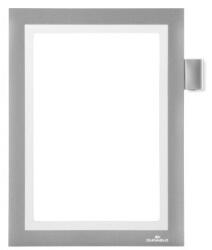 Durable Infókeret A5, öntapadó hátlap, mágneses záródás Duraframe® Note ezüst (499423) - haztartasibolt