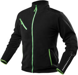 NEO TOOLS Polár Munkavédelmi kabát, PREMIUM, fekete, cordura megerősítésekkel, 300g/m2, több méretben (81-507-L)