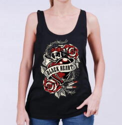 Black heart дамски потник black heart - heart rose - ЧЕРЕН - 13599