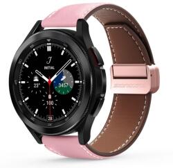 Huawei Watch GT3 Pro (46 mm) okosóra szíj - Dux Ducis YA - pink bőr szíj (22 mm) - graffistore