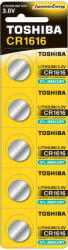 Toshiba speciális akkumulátorok lítium CR 1616 3V buborékfólia 5 db (TOSBAT0590)