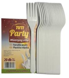 TUTI Műanyag villa, 20 db, TUTI Party (PDP_558)