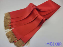  Színes sírcsokor szalag 9cm x 200cm 10db/csomag - Piros