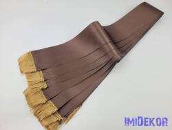  Színes sírcsokor szalag 7cm x 200cm 10db/csomag - Barna