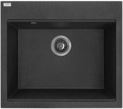 Laveo TAU 7 nagymedencés mosogató, szemcsés fekete (SRT_7107) - mosibolt