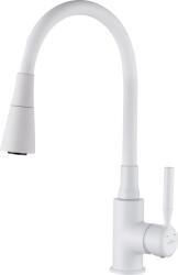 INVENA Hula, magas mosogató csaptelep 2 funkciós, fehér, INV-BZ-85-P02-L (INV-BZ-85-P02-L)