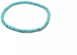 R. M. ékszer Ásvány karkötők Magnezit szin kék korong karkötő 4x2, 5mm (059724)