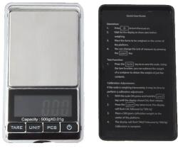 JADO KL-117 Mini precíziós digitális zsebmérleg 500g 0, 01g pontossággal