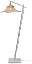 IT'S ABOUT ROMI Lampa de podea din bambus Ibiza S 50cm, alb/ natur (IBIZA/FS/AD/W/50/N)