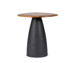 Bizzotto Masuta otel gri lemn maro Stanley 50x43x50 cm (0747084)