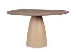 Bizzotto Masa otel lemn maro Stanley 140x120x76 cm (0747081)
