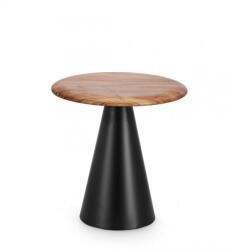 Bizzotto Masuta otel negru lemn maro Azara 45x46 cm (0747270)
