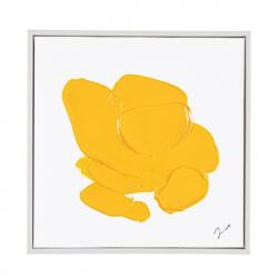 Bizzotto Set 2 tablouri canvas alb galben Trilix 30x4.5x30 cm (0245227)