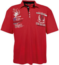 LAVECCHIA tricou polo barbati 2038 oversize Rosu 4XL