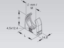 Kleinhuis 796.360 pattintós bilincs MÜ I. 36mm védőcsőhöz