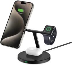 Tech-Protect A35 3 az 1-ben MagSafe Vezeték nélküli QI töltőállomás 15W fekete (130229)