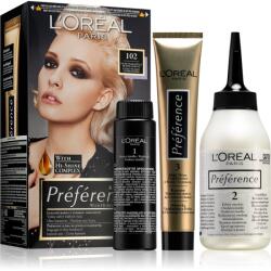 L'Oréal Préférence hajfesték árnyalat 102 Extremely Light Iridescent Blond