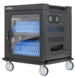 Manhattan 180948 tároló/töltő kocsi és szekrény mobileszközökhöz Tároló kocsi mobileszközökhöz Fekete (180948)