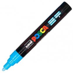 uni Marker cu vopsea PC-5M Posca 1.8 - 2.5 mm Uni-Ball albastru deschis UNM317 (UNM317)