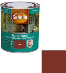 Sadolin Superdec vizesbázisú fafesték selyemfényű teak 0, 75 l (5087480)