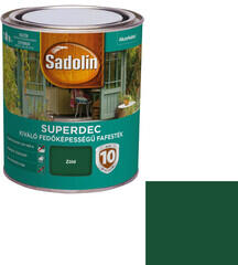 Sadolin Superdec vizesbázisú fafesték selyemfényű zöld 0, 75 l (5087471)