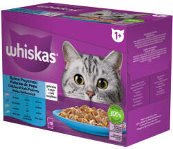 Whiskas Hrană Umedă Pisici Selecție de Pește în Aspic 12 x 85 g