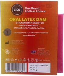 EXS Condoms Oral Latex Dams Flavoured Strawberry 1pc
