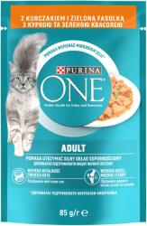 ONE Purina One felnőtt macskaeledel csirkével és zöldbabbal 85 g