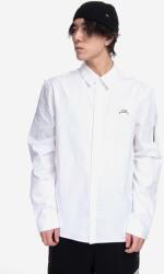 A-cold-wall* cămașă din bumbac Pawson Shirt bărbați, culoarea alb, cu guler clasic, regular ACWMSH078-WHITE 99KK-KDM0G8_00X