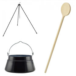 Bajai halfőző bogrács szett - 8 literes halfőző bogrács + állvány (8hal-1-2m-40cm)