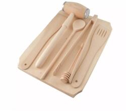 Perfect Home Vágódeszka, Fa konyhai szett 7 részes (15712)