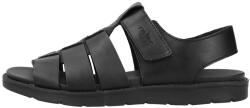 Rieker Sandale barbati, Rieker, 24262-00-Negru, casual, piele naturala, cu talpa joasa, negru (Marime: 45)