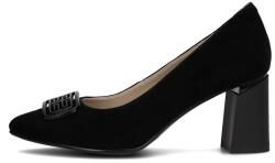 Filippo Pantofi dama, Filippo, DP6176-24-BK-SU-Negru, elegant, piele intoarsa, cu toc, negru (Marime: 36)