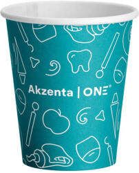  Akzenta ONE pohár fogászati motívumokkal 200ml 50db - türkiz