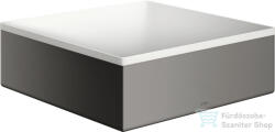Hansgrohe AXOR SUITE 28, 5x28, 5 cm-es pultra ültethető mosdó csaplyuk nélkül, matt fehér/polírozott fekete króm 42002330 (42002330)