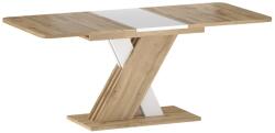 SIGNAL MEBLE Exel étkezőasztal, wotan tölgy / fehér