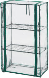 NEO TOOLS Növényház 46 x 24 x 80cm, PVC fólia, fémszerkezet (15-910)