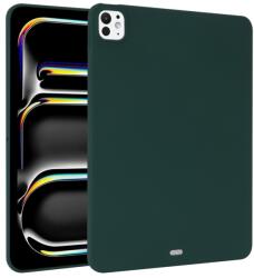  RUBBER Husă de protecție pentru Apple iPad Pro 13 2024 / M5 2025 verde închis