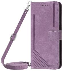  STRIPE Husă portofel cu curea Infinix Note 40 Pro / 40 Pro+ 5G violet