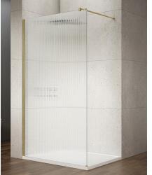 SAPHO VARIO GOLD Fix zuhanyfal, fali profillal, merőleges merevítővel, transzparent üveg, 700mm (GX1511-08)